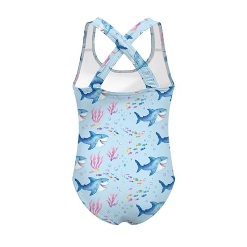 Image of Girls One Piece Bathing Suit,Slim-Fit Ruffle Strap Swimsuit with Adjustable Strap Quick Dry Summer Beach Swim Suit