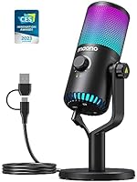 MAONO Gaming USB Microphone with Software, Metal Programmable RGB Mic for Recording, Streaming, Podcast, PS5, PS4, PC, Computer, DM30 RGB
