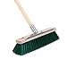 Produktbild BawiTec Gärtnerbesen Gartenbesen 40cm grün mit Kratzleiste und Stiel 140cm 160cm Kehrbesen (mit Stiel 140cm) Kratzbesen