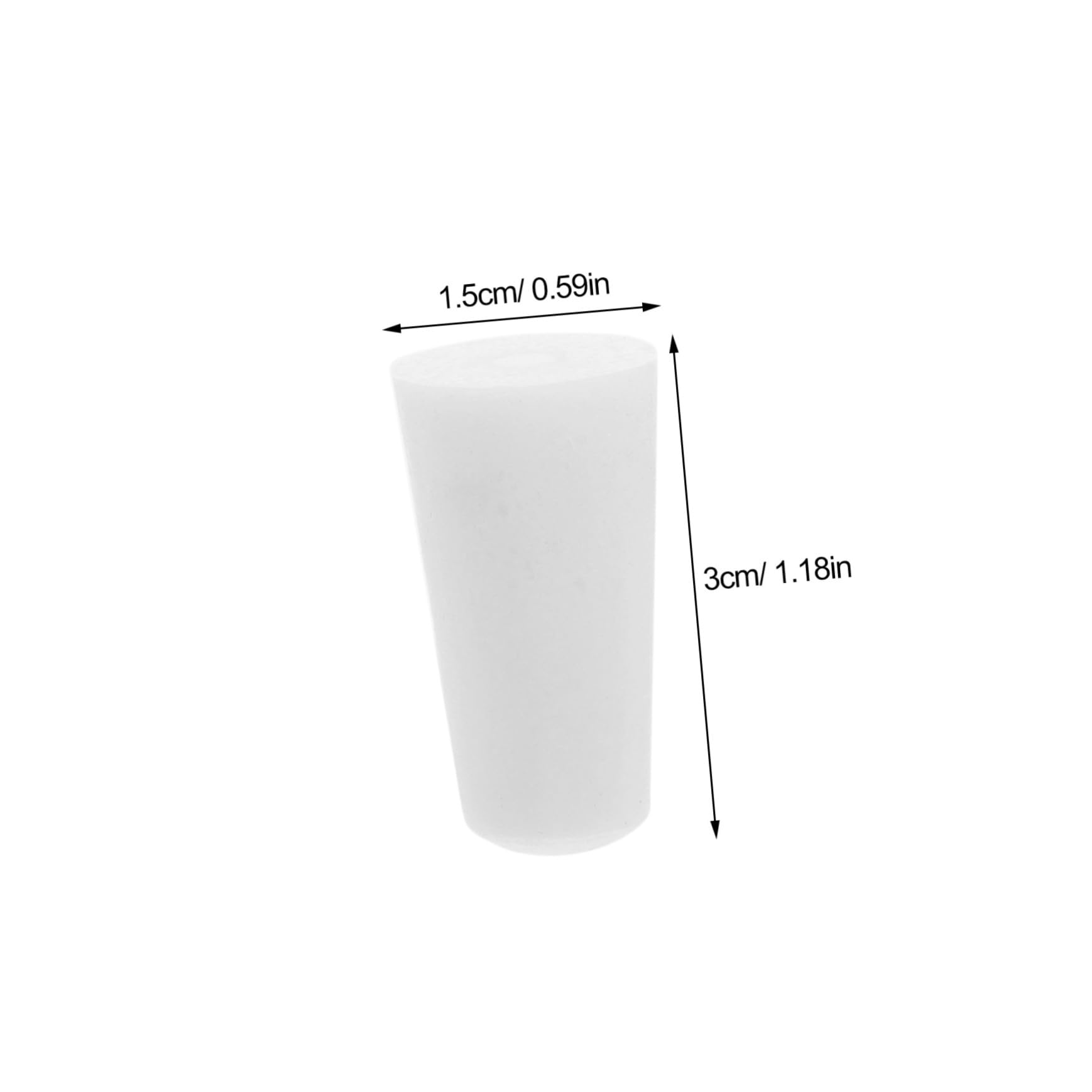 FUNOMOCYA 10pcs Silicone Test Tube Plugs Laboratory Sealing Stoppers Flask Silicone Stoppers