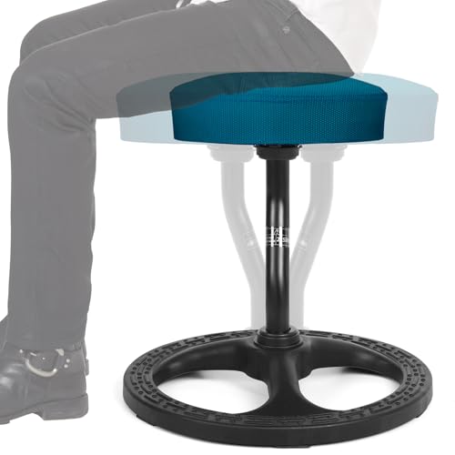 Upaloop Fitness Seat, ADHD Chair Stool for Stability, Balance, Yoga, Office, School, Wellness, Active Sitting with Non-Slip Base and Washable Seat Cover