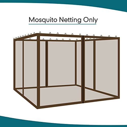 Wonwon Grill Gazebo Replacement Canopy Top 5X8+Gazebo Universal Replacement Mosquito Netting 10' X 12' #TOP7
