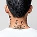 FashionTats Celebrity Lil Peep Temporary Tattoos | Includes Face, Neck & Hands | REALISTIC | Skin Safe | MADE IN THE USA | Removable