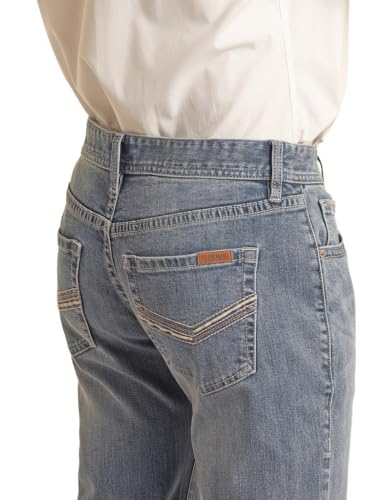 Rock & Roll Denim Men's V46 V Emb Pistol Stackable Jeans4