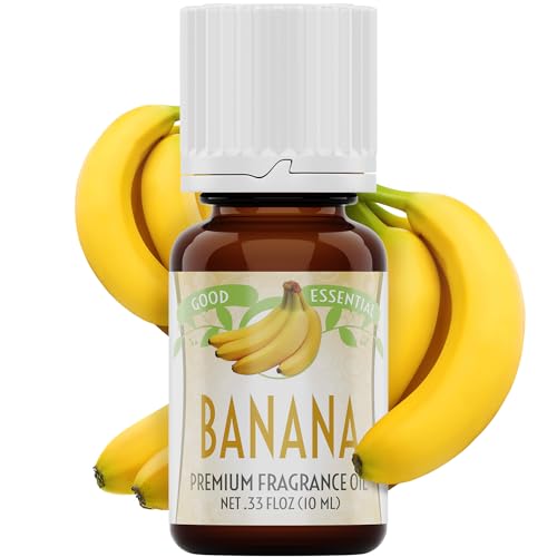Image of Good Essential Banana Fragrance Oil for Candles, Slime, Soap, Diffuser - 0.33 fl oz (10 ml) - Banana Scented Oil for Candle & Soap Making