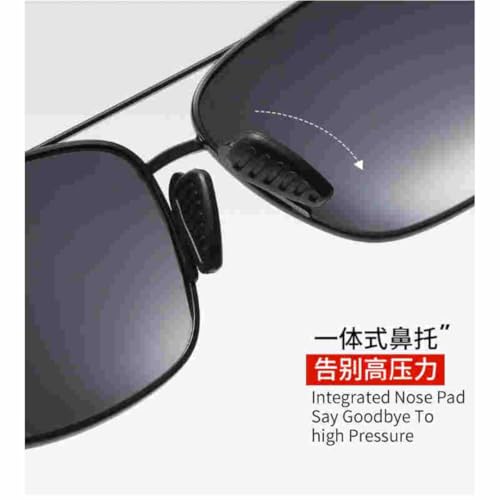 Lunettes de soleil rectangulaires hommes rétro UV400
