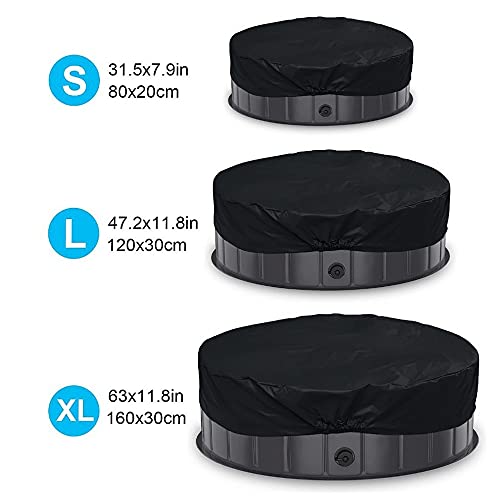 Ronde Hot Tub Cover Protector Outdoor Storage Waterdichte Spa Covers RIP Resistent Materiaal Hot Tub Protector Shield Heavy Dut Dust Wordt Living Covers for de winter (Color : A, Size : 120X30CM) - Image 7
