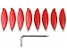 PENIVO Kit hélice Anafi, Couleur hélice pour Parrot Anafi 4K HDR Camera Drone Replacement Blades Accessoires (8pcs Rouge)