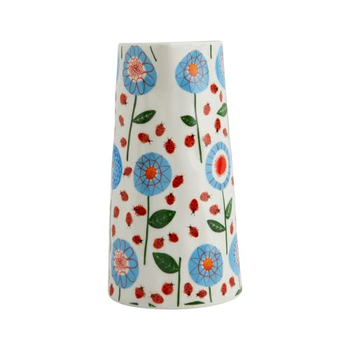 Creative Co-Op Cottagecore Stoneware Pitcher With Floral Design, Multicolor 64 Ounces #TOP2