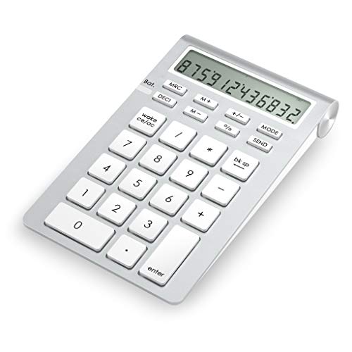 Cateck Bluetooth Numeric Keypad, Wireless Numeric pad with Calculator for iMac, MacBooks, PCs