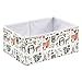 Cute Woodland Animals Storage Basket Storage Bin Rectangular Collapsible Toy Boxs Fabric Storage Organizer for Kids Room Bedroom