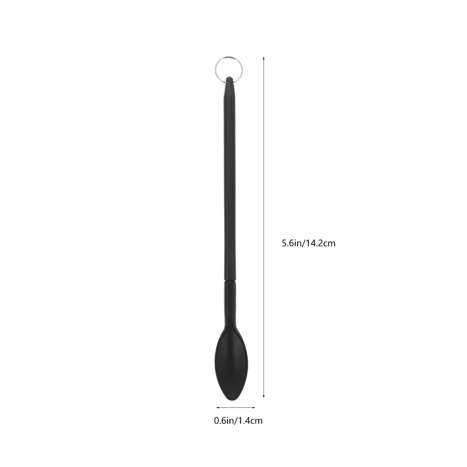 Abaodam Mini Spatola in Silicone Nero per Pasticceria Leggera e Facile da Trasportare, per Cucinare e Decorare Dolci Praticità