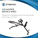 Stamina Ab Hyperextension Bench Pro - Adjustable and Foldable Roman Chair with Smart Workout App for Home Workout - Up to 250 lbs Weight Capacity