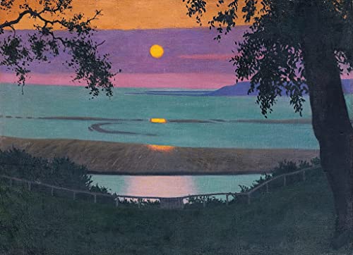 Affiche Coucher de soleil à Grace Vallotton pour illuminer votre chambre