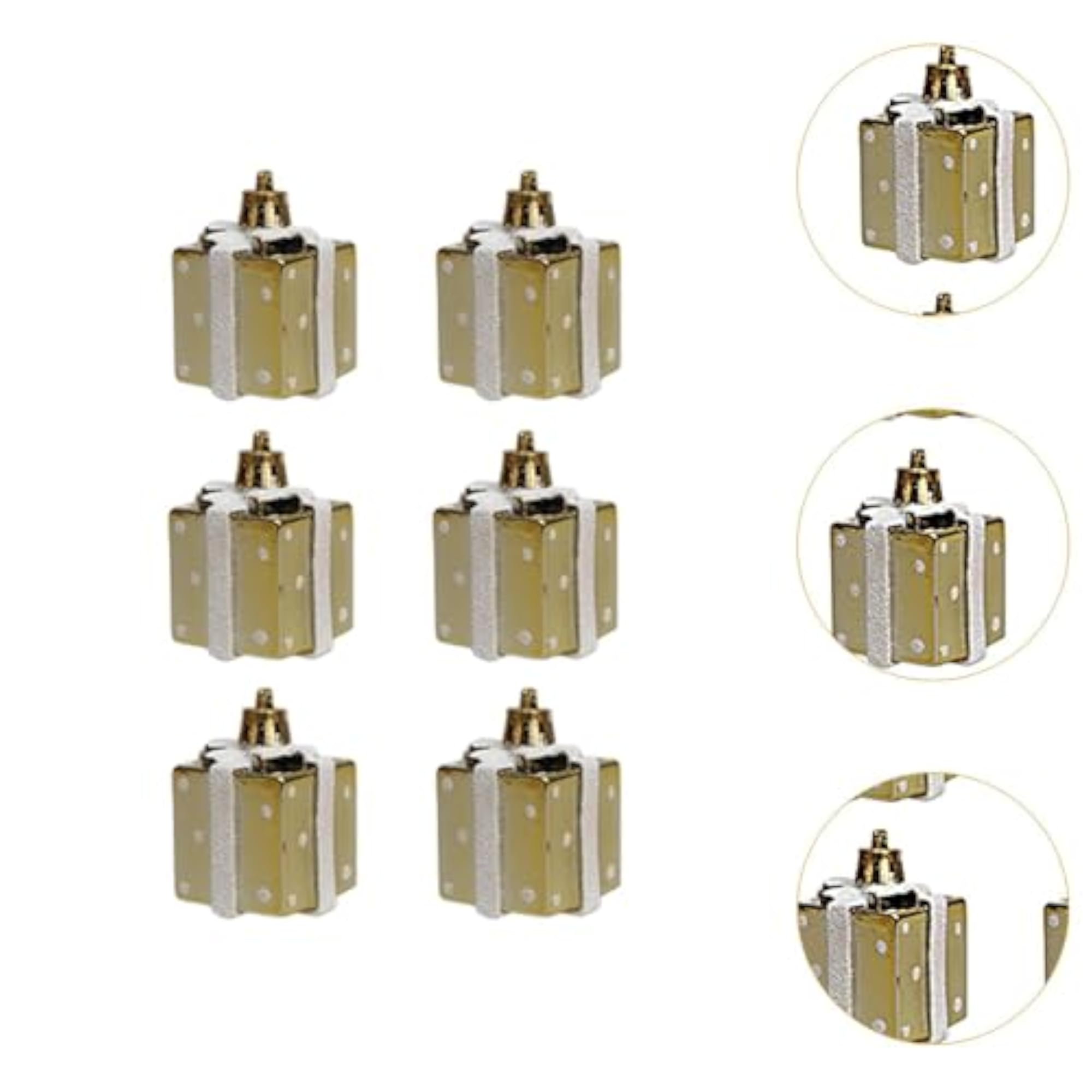 6X Gift Box Hanging Ornaments for Christmas Tree Decoration