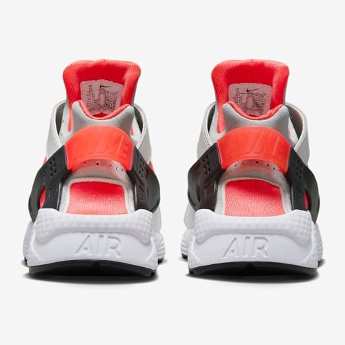 Nike Nike Air Huarache Men's Shoes (DX4259-100, White/Metallic Silver-Infrared 23-Black) Size 5