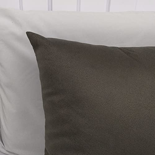 Kit 3 Capas de Almofada Lisa Suede Ziper Invisível (Lisas Bege + Capuccino + Cinza)