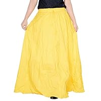 Sttoffa Women's Yellow Skirt & SS1014 Yellow - 4XL - 44 inch Length