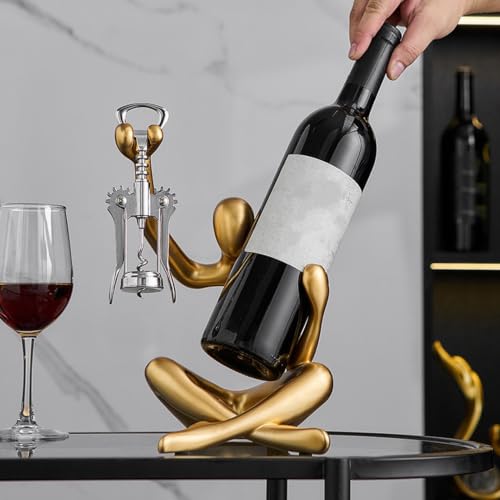 Porte-vin en résine pour Réceptions et Décoration de Table à Manger