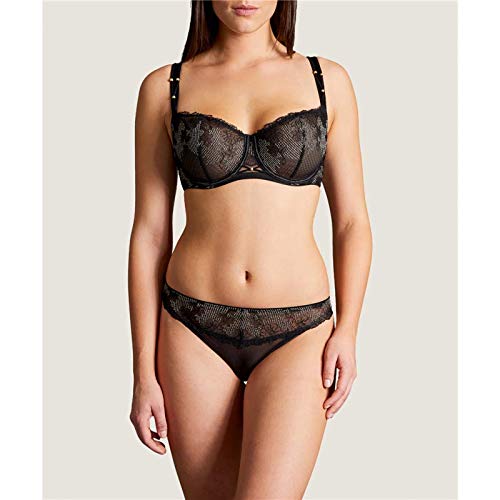 Aubade Women's La Belle Etoile Half Cup Bra Comfort Balconette, Onyx, 36D #TOP3