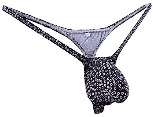 JJPOUCH Herren-Tanga, Tanga, mit T-Rücken, Bikini-Unterwäsche Gr. L/XL, Muster 1019 Cover