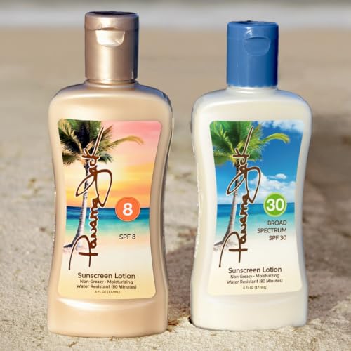 Panama Jack Sunscreen Tanning Lotion, SPF 8 &amp; 30 Suntan Pack