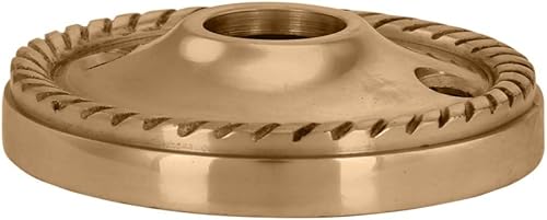 Vista 34 de Renovators Supply Manufacturing Par de rosetas victorianas de latón antiguo para puerta de armario, rosetón de 2.5 pulgadas de diámetro, pomo