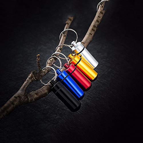 Porta-comprimidos portátil de liga de alumínio, mini organizador de pílulas, recipiente para bolsa,