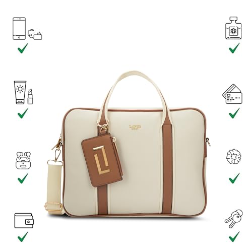 Image of Lavie Luxe Women's Delicaff 1C Laptop Handbag for Women | Fits upto 14 inch Laptop | Laptop Bag for Work | Ladies purse | Stylish Shoulder Bag | Gift for Women