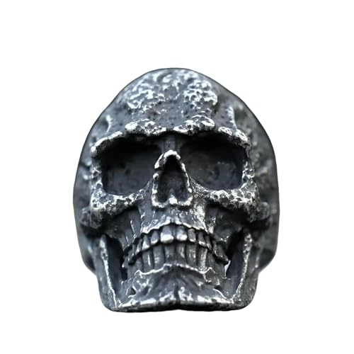 New Men's Rings Retro Skull Ring For Men Heavy Punk Calvarium Hip Hop Jewelry Gifts Vintage