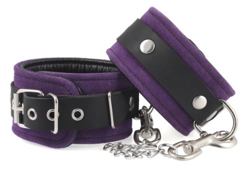 Menottes souples bicolores Rimba et attache mousqueton bondage soft