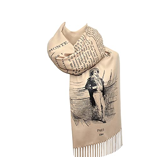 The Count of Monte Cristo by Alexandre Dumas Scarf Wrap Shawl, book scarf