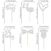 Gyufise 36 Pack Oh Baby Cupcake Toppers It's a Boy Cupcake Toppers with Tie Onesie Love Heart Deep Silver Glitter Babyshower Cake Picks Decorations for Baby Shower Boy Birthday Party Supplies
