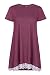 OURS Clearance Womens Short Sleeve Lace Trim Tunic Top Blouse
