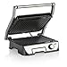 Produktbild Tristar Edelstahl Kontaktgrill/ Sandwich Grill - 180° aufklappbar mit Handgriff, antihaftbeschichtet, integrierte Fettablauffunktion, GR-2849