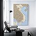 STEMFORMERS Vietnam Laos Cambodia Wall Map 2001 CIA Canvas Poster Wall Art Decor Print Picture Paintings for Living Room Bedroom Decoration 24x36inch(60x90cm)