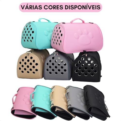 Bolsa De Transporte Pet Para Cachorro Gato Cão Avião Viagem Viajar Passeio Com Alça De Ombro Ventila