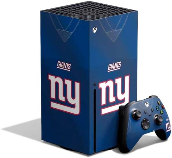 Skinit Decal Gaming Skin Compatible with Xbox Series X Bundle - Officially Licensed NFL New York Giants Design