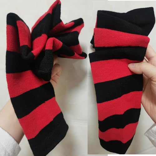 Image of Womens Thigh High Socks Athletic Stripe Cute Colorful Over the Knee High Sock Colorful Long Tube Sock