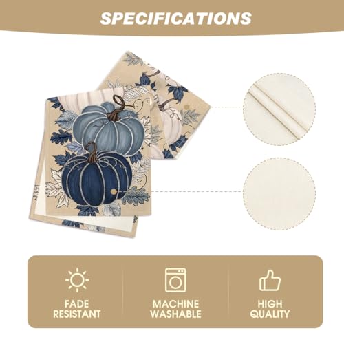 Blue and White Porcelain Pumpkin Table Runner - image 5