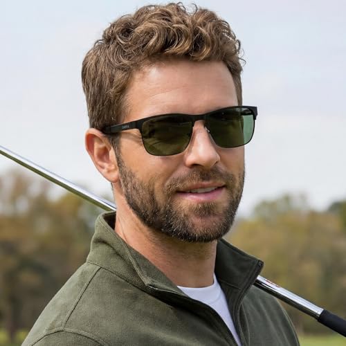 Image of CARFIA Metal Mens Sunglasses Polarized UV400 Protection for Driving Fishing Hiking Golf Everyday Use CA5225
