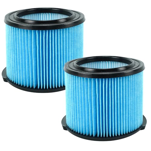 2 Pack VF3500 Filter Compatible with Rigid 3 to 4.5 Gallon Wet Dry Shop Vacuums 3-Layer Pleated Design for WD3050 WD4070 WD4080 WD4522 WD4050 4000RV 4500RV