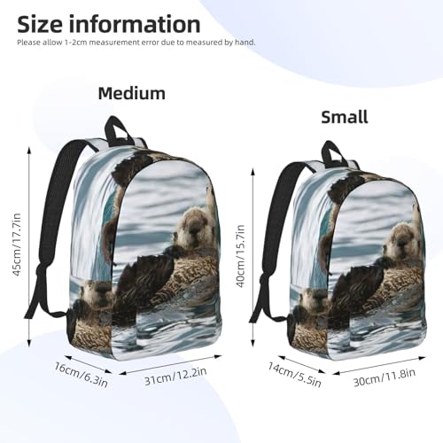 Sac à dos ordinateur portable imprimé loutre voyage universitaire EdWal