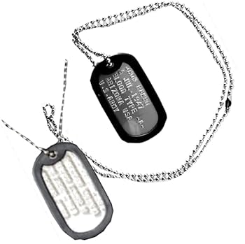 Amazon.co.jp: 米軍実物DOG-TAG ドッグタグをあなたのオリジナル