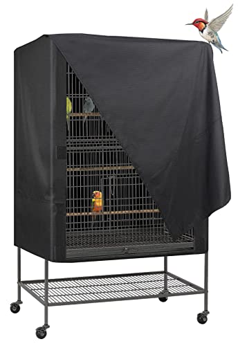 Explore Land Pet Cage Cover - Good Night Enclosure for Bird Critter Cat House to Small Animal Privacy & Comfort (Small, Black)