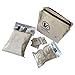 Travel Safe Pack: Airplane Seat Covers (with Armrest) Grey with TSA Tray Liners, Wipes BOX 25