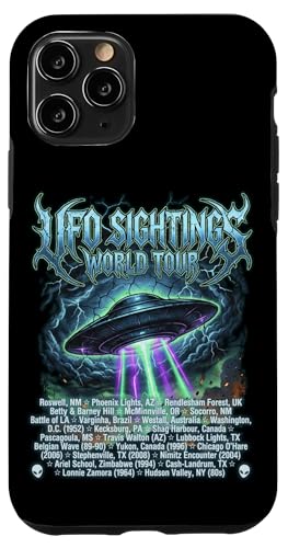 ���B���e�[�WUFO Sightings ���[���h�c�A�[ �N�[�����b�N �w�r�[���^�� �X�}�z�P�[�X iPhone 11 Pro �p