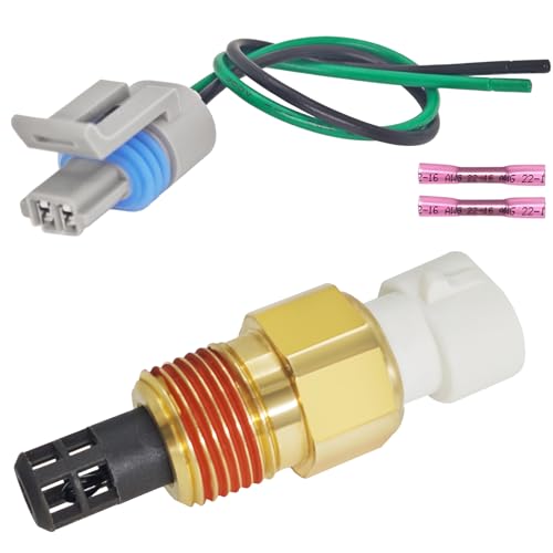 25036751 Intake Air Temperature Sensor Kit w/Pigtail Harness - Fits for GM, Buick, Cadillac, Chevrolet, GMC, Oldsmobile, Pontiac (1985-2009 Models) - Replaces 25036751, 25037225, 25037334
