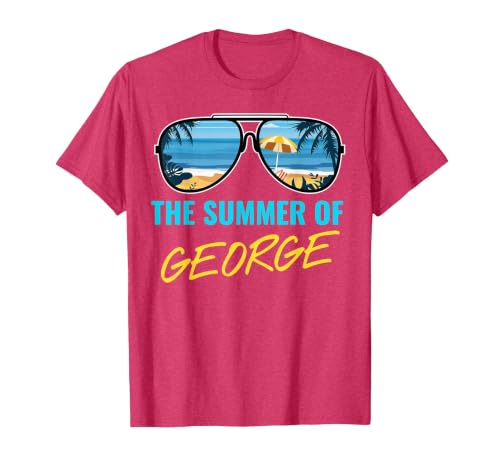 The Summer of George Pop Culture T-Shirt, Men, Red Heather, X-Large