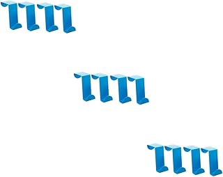 BESPORTBLE 12 Pcs Towel Racks for Bathroom Door Over Door Towel bar Towel Hooks Over Door Towel Rack Over Door Towel Hook Bedroom Key Holder Hook Stainless Steel Storage Hook Coat Wreath